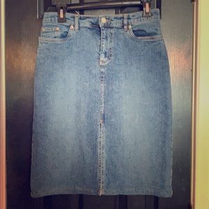 Vintage OLD NAVY denim jean pencil skirt 4